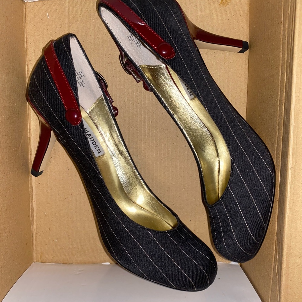 Vintage Striped Pump. Sz. 5.5